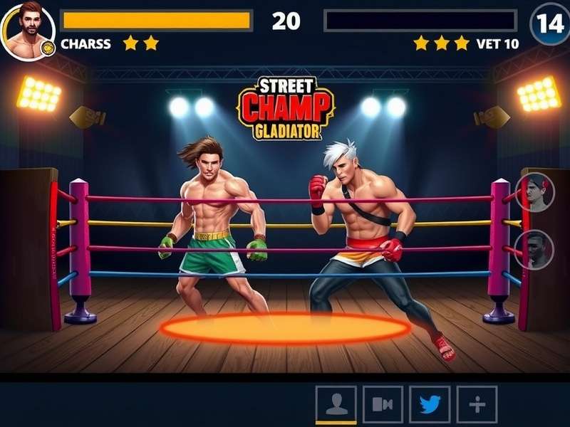 Street Champ Gladiator character selection screen